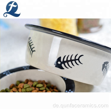 Hund Slow Food Feeder Decal Ceramic Pet Bowl